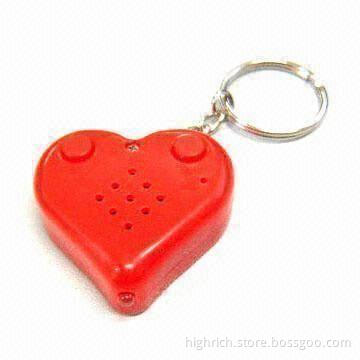 Parking Keychain Reminder in Heart Shape, Measuring 68 x 36 x 18mm